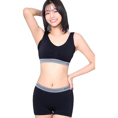 Amazon | [VIAGE] ヴィアージュ ナイトブラ & ショーツ セット (モス